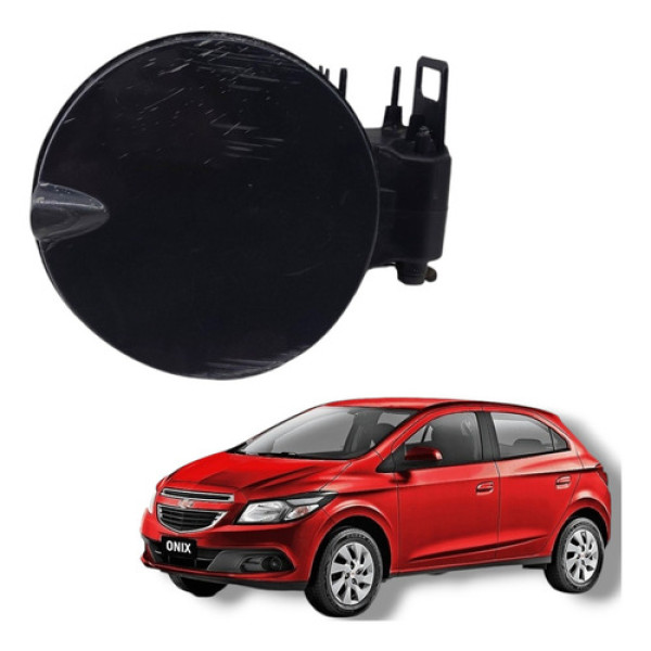 Portinhola Tanque Combustível Tampa Gm Onix Prisma 13 20 Preto