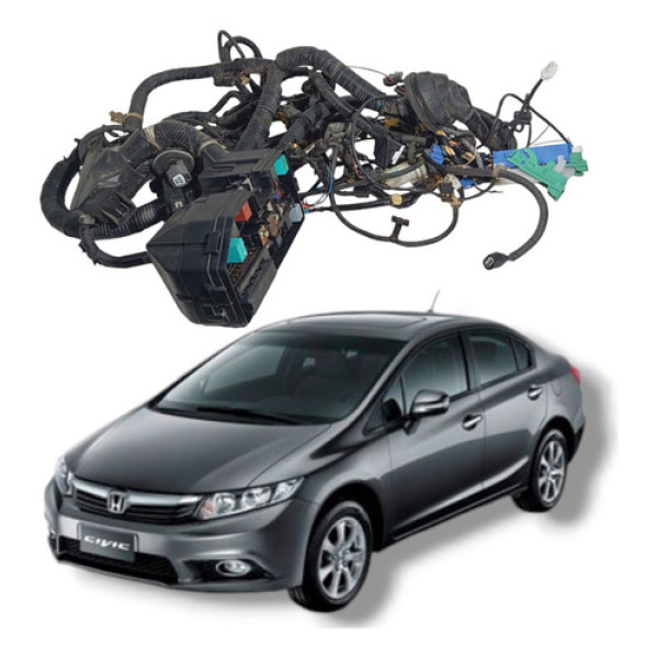 Chicote Caixa Fusível Honda Civic Lxs 1.8 Manual 2012 2016
