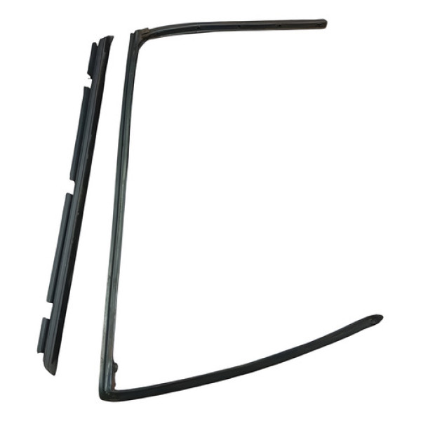 Kit Borracha Pestana Porta Traseira Le Vw Polo 2006 2014 Preto