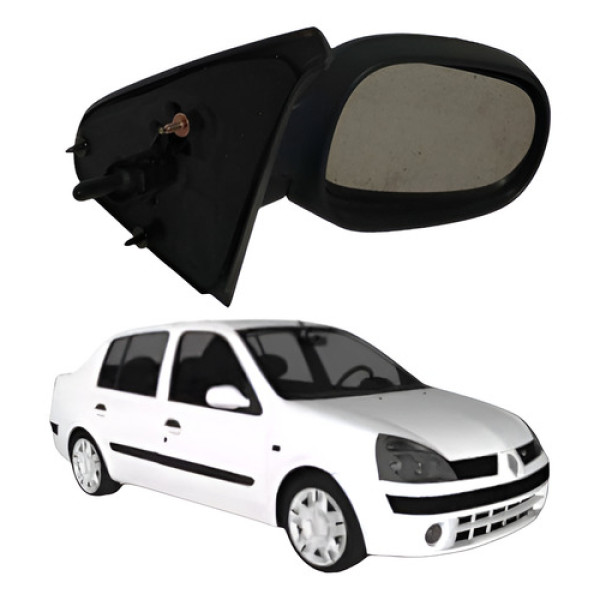 Retrovisor Manual Direito Renault Clio Megane 2004