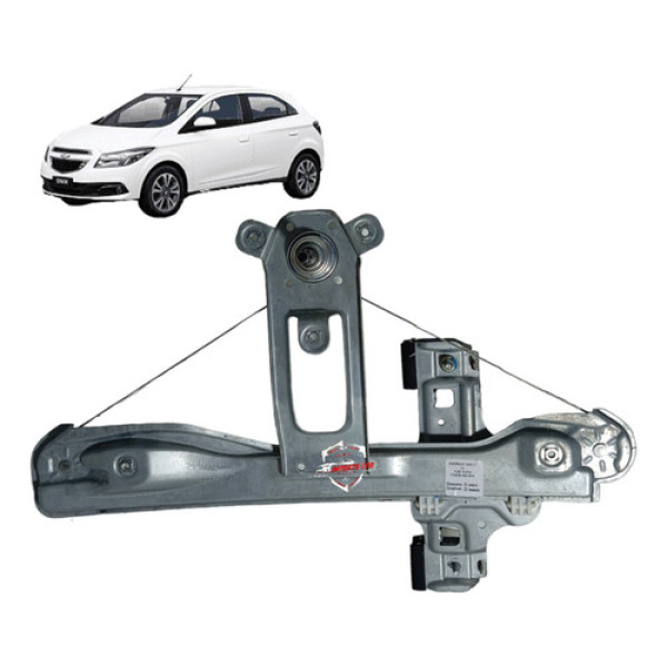 Máquina Vidro Manual Porta Traseira Esquerda Gm Onix 2014