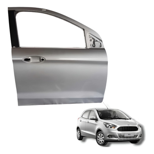 Porta Dianteira Direita Ford Ka Hatch 2017 Dianteira Direita Prata