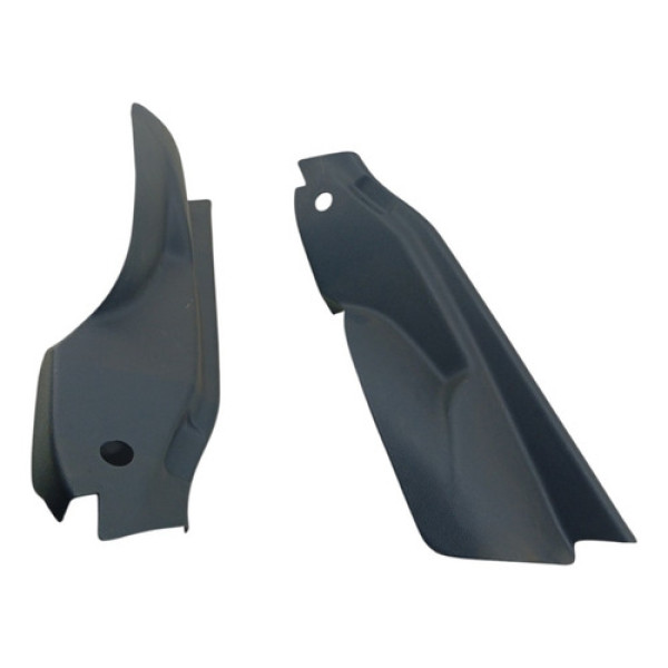 Par Moldura Soleira Traseira Vw Gol Voyage 2010 2023 G6 G8 Cinza