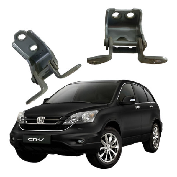 Par Dobradiça Porta Dianteira Esquerda Honda Crv 2008