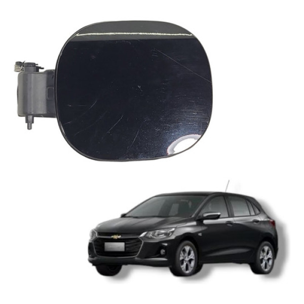Portinhola Tanque Combustível Chevrolet Onix Turbo 2020 2023 Preto 2023