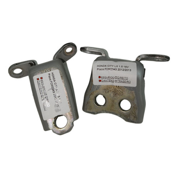 Par Dobradica Porta Dianteira Esquerda Honda City Lx 2012