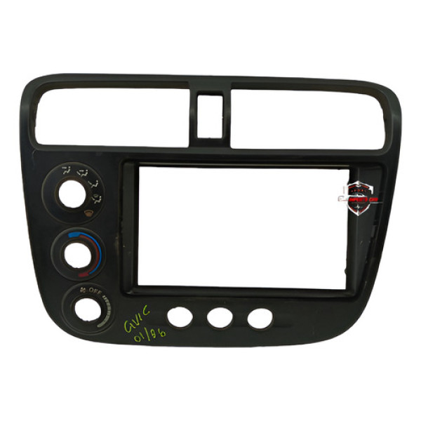 Moldura Multimídia Honda Civic 1.7 2001 A 2006 Preto