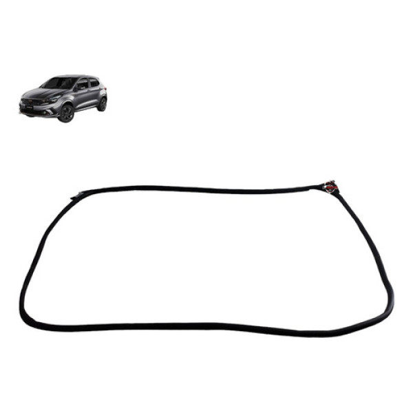 Borracha Vedação Porta Dianteira Direita Fiat Argo 2019 Preto