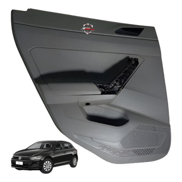 Forro Porta Traseiro Esquerdo Volkswagen Polo 2019 Cinza