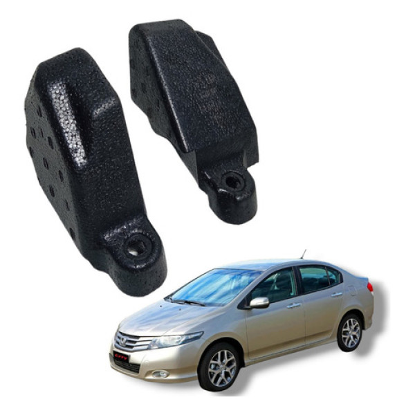 Par Isopor Painel Anti Ruído Honda City 2009 A 2013 Preto