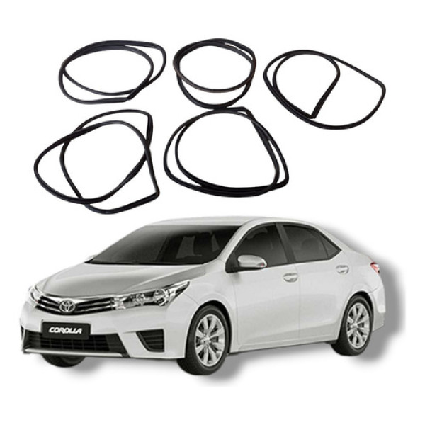 Jogo Borracha Guarnição Porta Toyota Corolla 2016