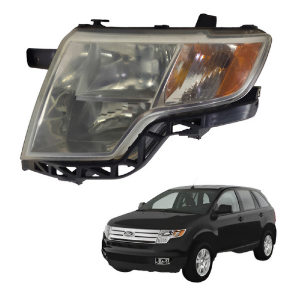 Farol Esquerdo Ford Edge 2009 2010 Esquerdo/motorista