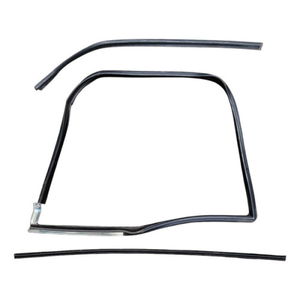 Kit Borracha Pestana Guia Porta Diant Le Vidro Vw Gol 2013 Preto