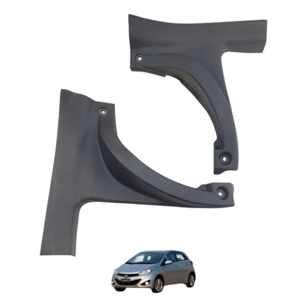 Par Acabamento Bancos Traseiros Hyundai Hb20 2013 858851s000 Verde-escuro