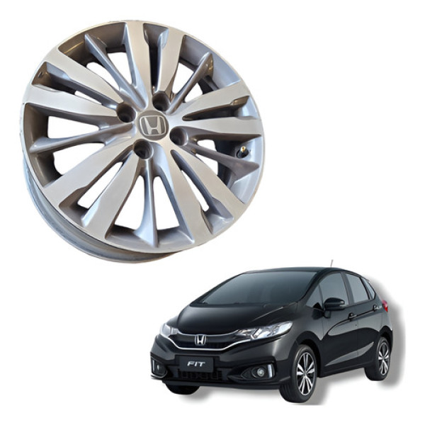 Roda Aro 16 Honda Fit  2015 A 2018 Prata