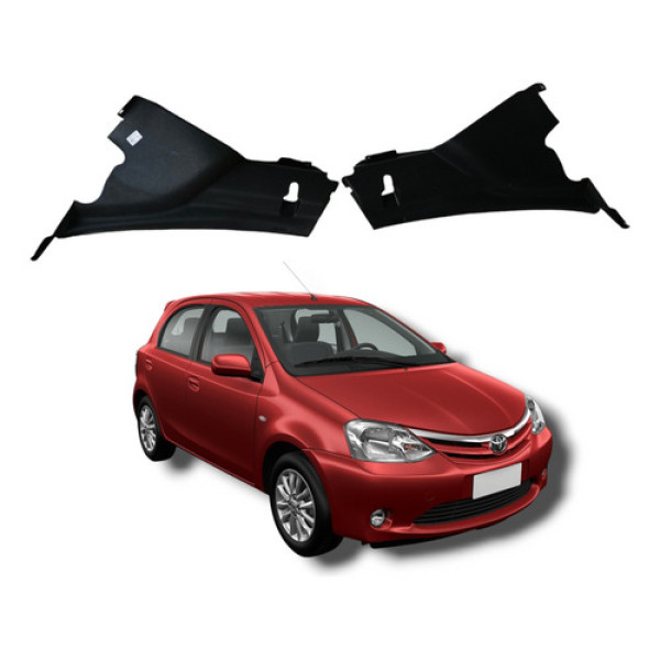 Par Acabamento Traseiro Lateral Toyota Etios 2012 A 2020