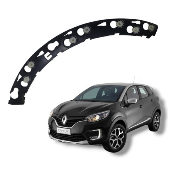 Suporte Aplique Paralama Traseiro Esquerdo Captur 2018 2021 Preto