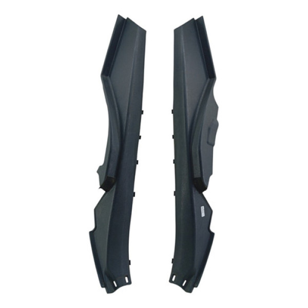 Par Soleira Acabamento Traseira Toyota Corolla 2015 2019 Preto