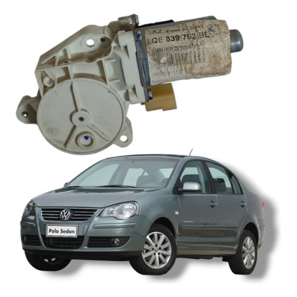 Motor Maquina Vidro Traseira Direita Vw Polo Sedan 2008 13