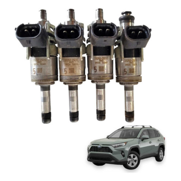 Jogo Bico Injetor Injeção Toyota Rav4 2.5 Hybrid 2020
