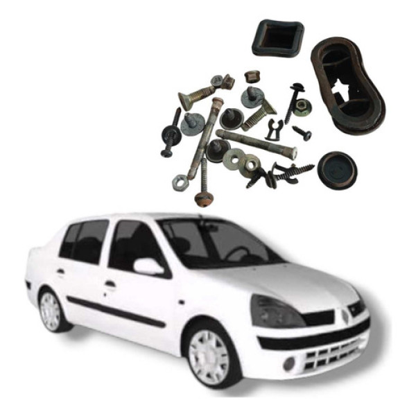 Jogo Parafuso Porta Dianteira Esquerda Renault Clio 2004