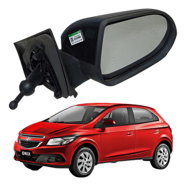 Retrovisor Onix Manual Direito Chevrolet Onix 2013 A 2020