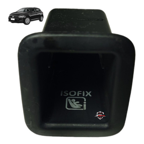 Acabamento Isofix Banco Traseiro Volkswagen Polo 2019 Preto