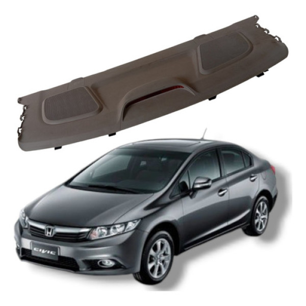 Tampão Traseiro Bagagito Honda Civic Lxs 2012 2016 Cinza