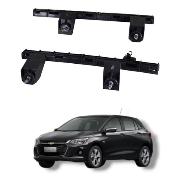 Par Guia Vidro Porta Traseiro Gm Onix Turbo 2020 2023