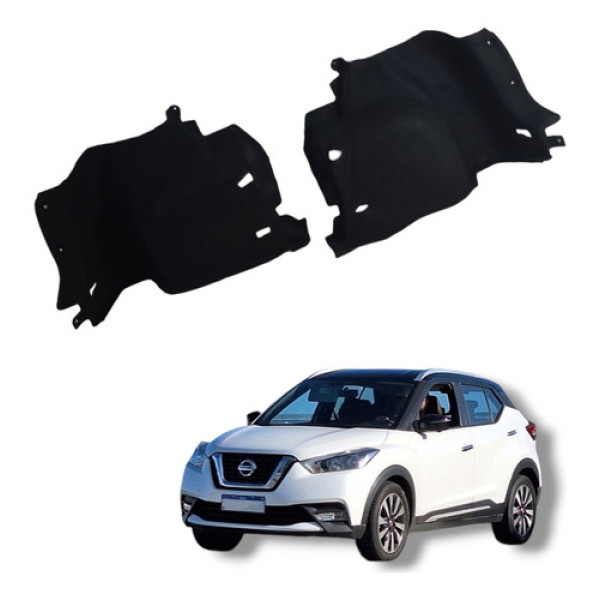 Par Forro Porta Malas Lateral Kick Nissan 2016 A 2020 Preto