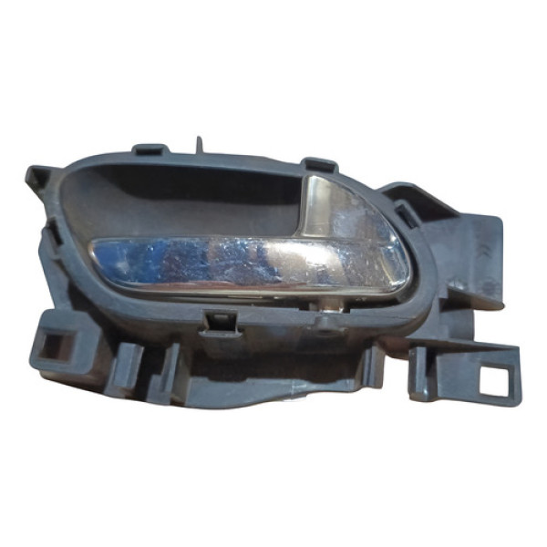 Maçaneta Interna Dianteira Direita Citroen C3 2012 2018 Prateado Dianteira