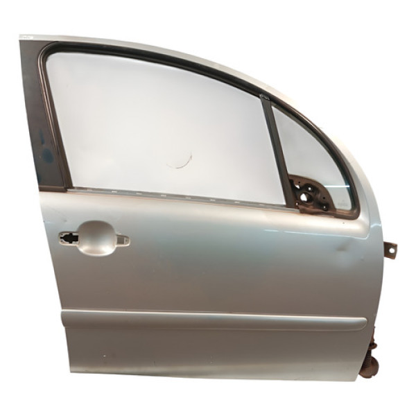 Porta Dianteira Direita Citroen C3 2005 2012 Dianteira Direito Cinza