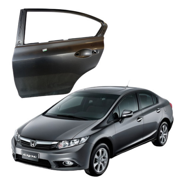 Porta Traseira Esquerda Honda Civic Lxs 2014 2016 Traseira Esquerdo Água