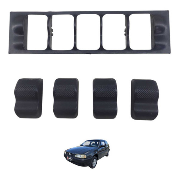 Jogo Botao Falso Moldura Painel Vw Gol G2 2002 377959621