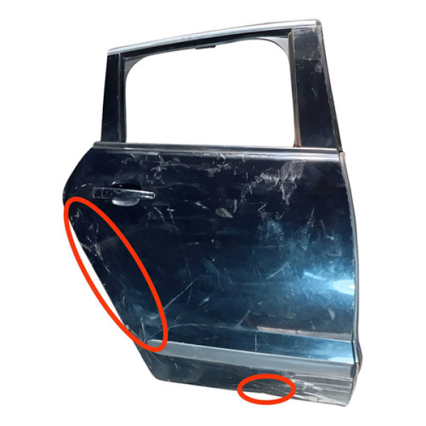 Porta Traseira Lado Direito Peugeot 308 2012 Traseira Direito Preto