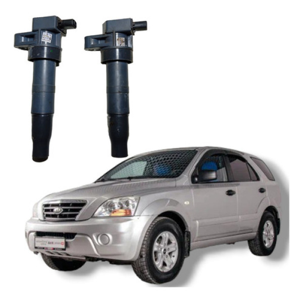 Par Bobina Ignição Kia Sorento 2006 A 2013