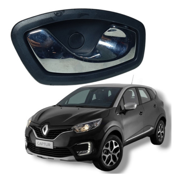Maçaneta Interna Dianteira Direita Renault Captur 2018 2021 Preto