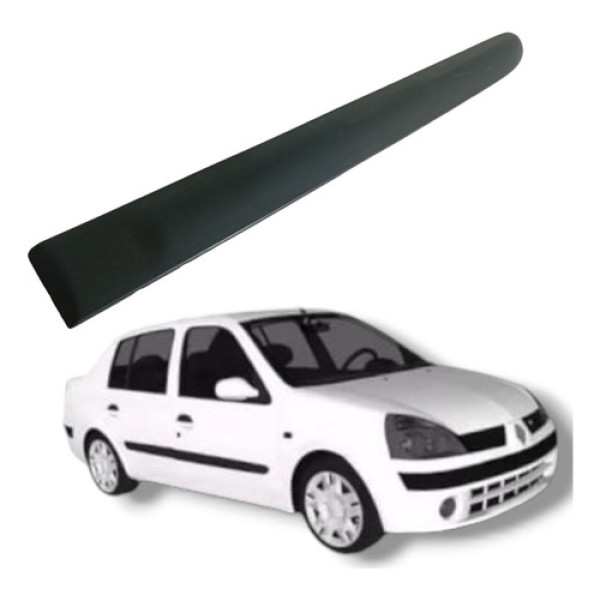 Friso Porta Traseira Esquerda Renault Clio Megane 2004 Preto
