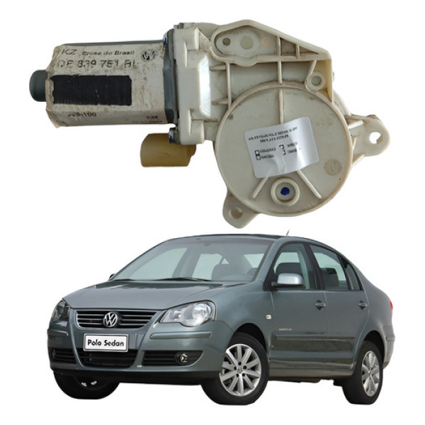 Motor Maquina Vidro Dianteira Esquerda Vw Polo Sedan 2008 13