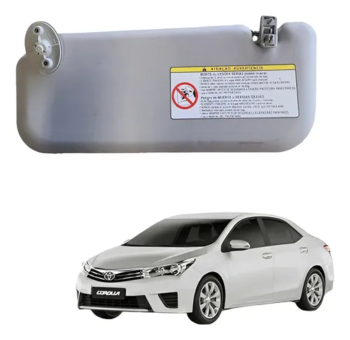 Quebra Sol Bege Esquerdo Motorista Toyota Corolla 2016 Orig