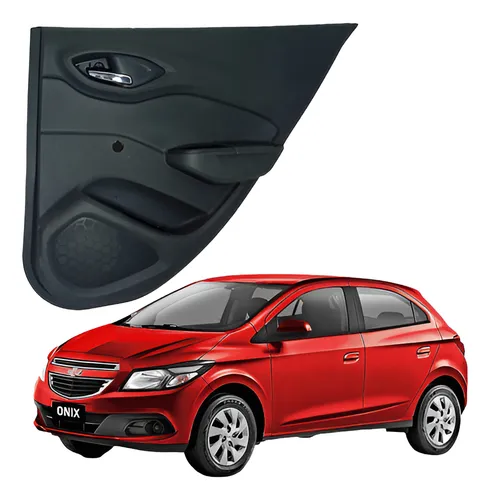 Forro Porta Traseiro Direito Chevrolet Onix Prisma 2013 2020 Preto