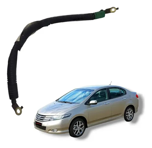Cabo Terra Negativo Honda City 2009 A 2013 Preto