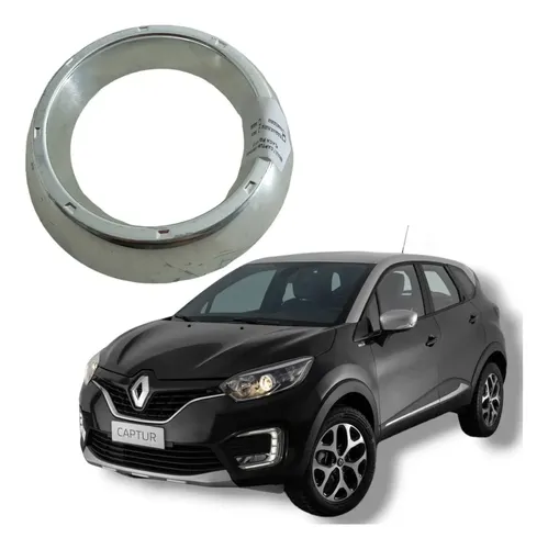 Acabamento Farol Milha Renault Captur 2018 A 2021 Cinza