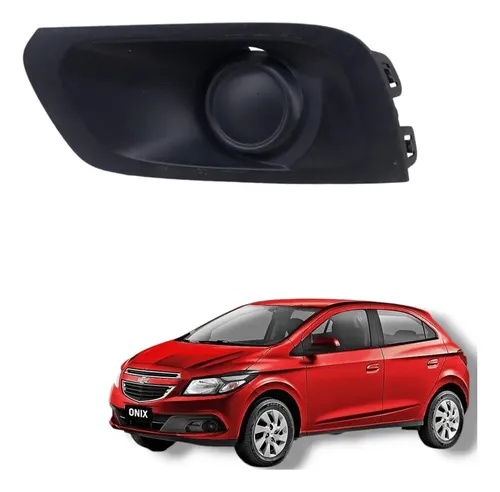 Moldura Farol Milha Esquerdo Gm Onix 2017 A 2020 Preto Esquerdo