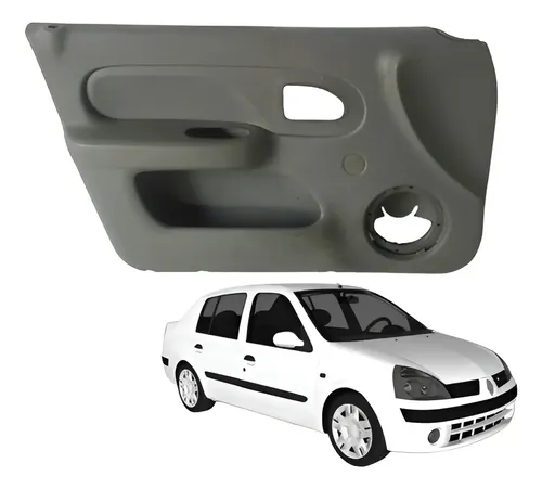 Forro Porta Dianteiro Esquerdo Motorista Renault Clio 2004 Preto