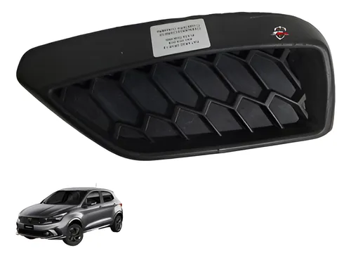 Moldura Parachoque Direito Fiat Argo 2019 Preto