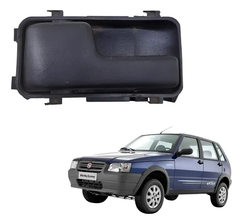  Maçaneta Interna Traseira Ld Fiat Uno Mille 2012 59617390 Preto Traseira
