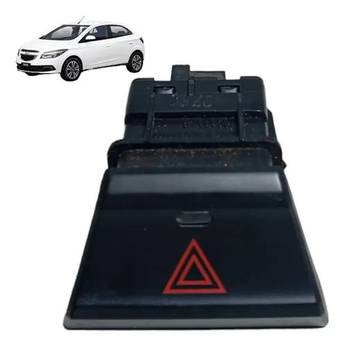 Botão Pisca Alerta Chevrolet Onix 2014 Preto