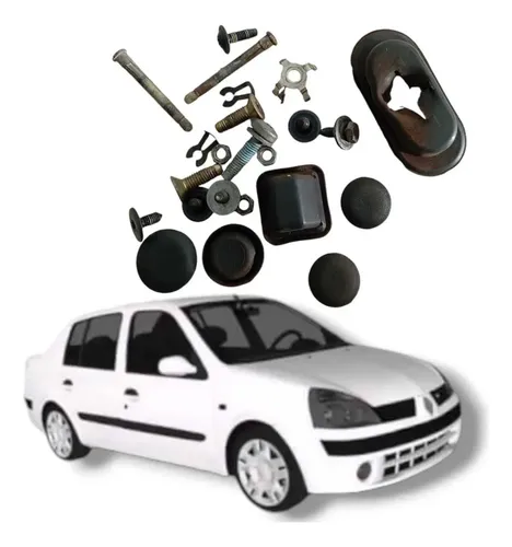 Jogo Parafuso Porta Dianteira Direita Renault Clio Megane 04