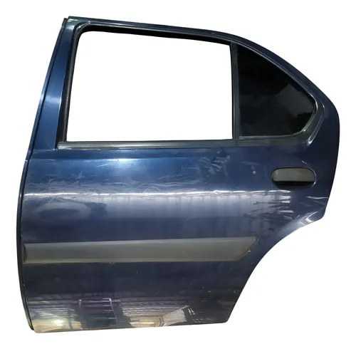 Porta Traseira Le  Ford Fiesta Sedan 2000 Traseira Esquerdo Azul